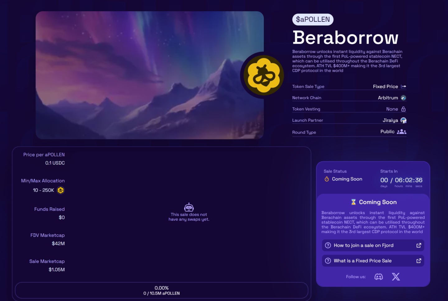 借贷协议Beraborrow今日开启公募，其独特设计是否值得参与？