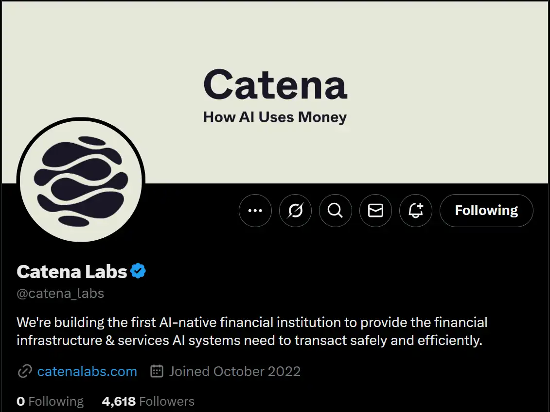 a16z領投C1800萬美元，Catena Labs是如何用AI開銀行的？