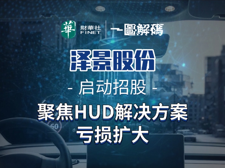 一图解码：泽景股份（02632.HK）启动招股 聚焦HUD解决方案 亏损扩大