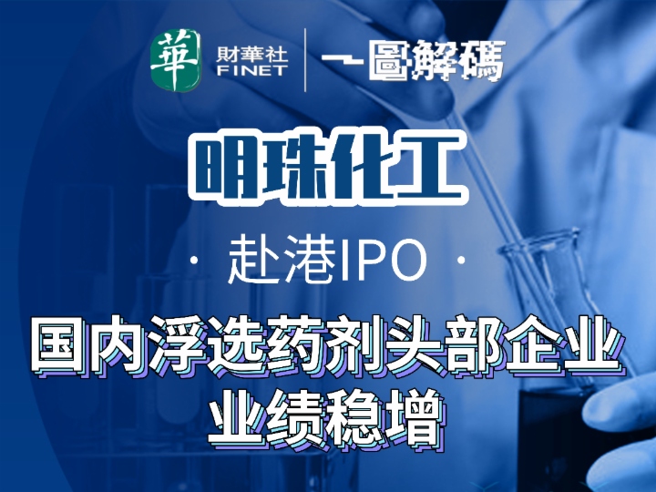 一图解码：明珠化工赴港IPO 国内浮选药剂头部企业 业绩稳增